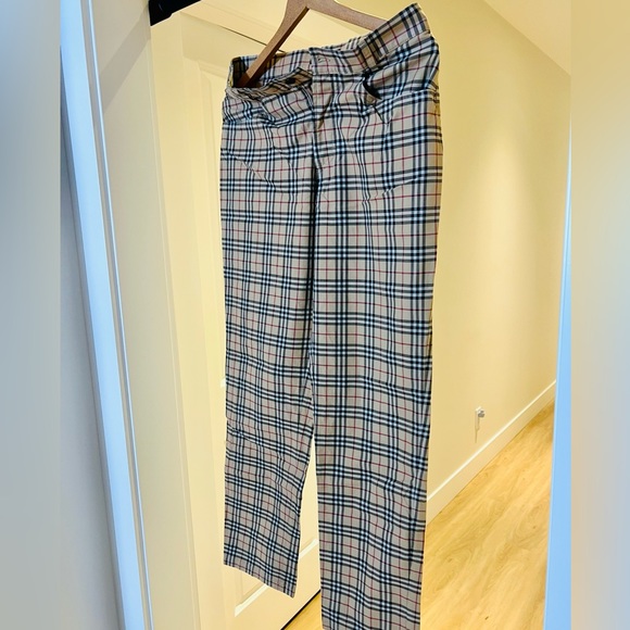 Burberry Men Size 32 Nova Check Pants - Picture 4 of 8